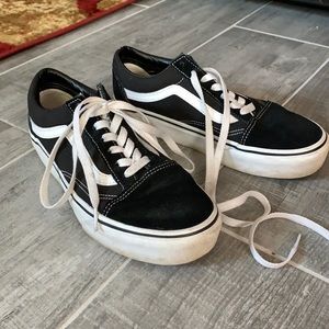 Gentle used platform Vans